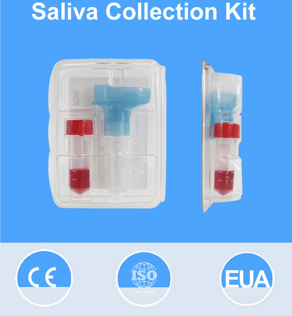 Испытание PCR Использование Saliva Collection Collection для COVID 19 Проборотка проб мокроты Tube VTM 5ML DNA Тестовый комплект 10 мл